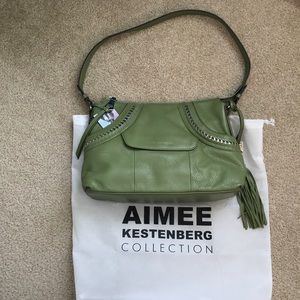 Aimee Kestenberg Moss Olive Green Leather